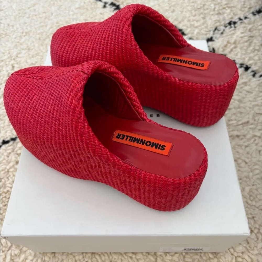 Simon Miller Raffia Platform Bubble Clog - Picture 3 of 6
